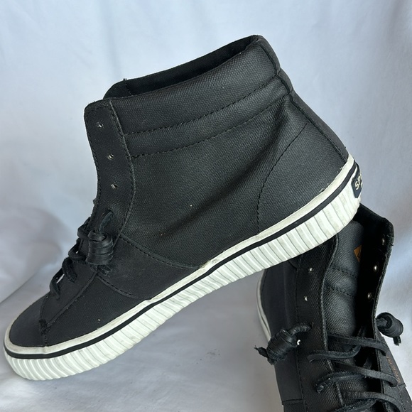 Sperry Top-Sider Rave Verge High Top Black Canvas, Women's Size 7.5 - Picture 2 of 9